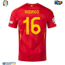 Moški Nogometni dresi Španija Rodri Hernandez #16 Domači EP 2024 Kratek Rokav